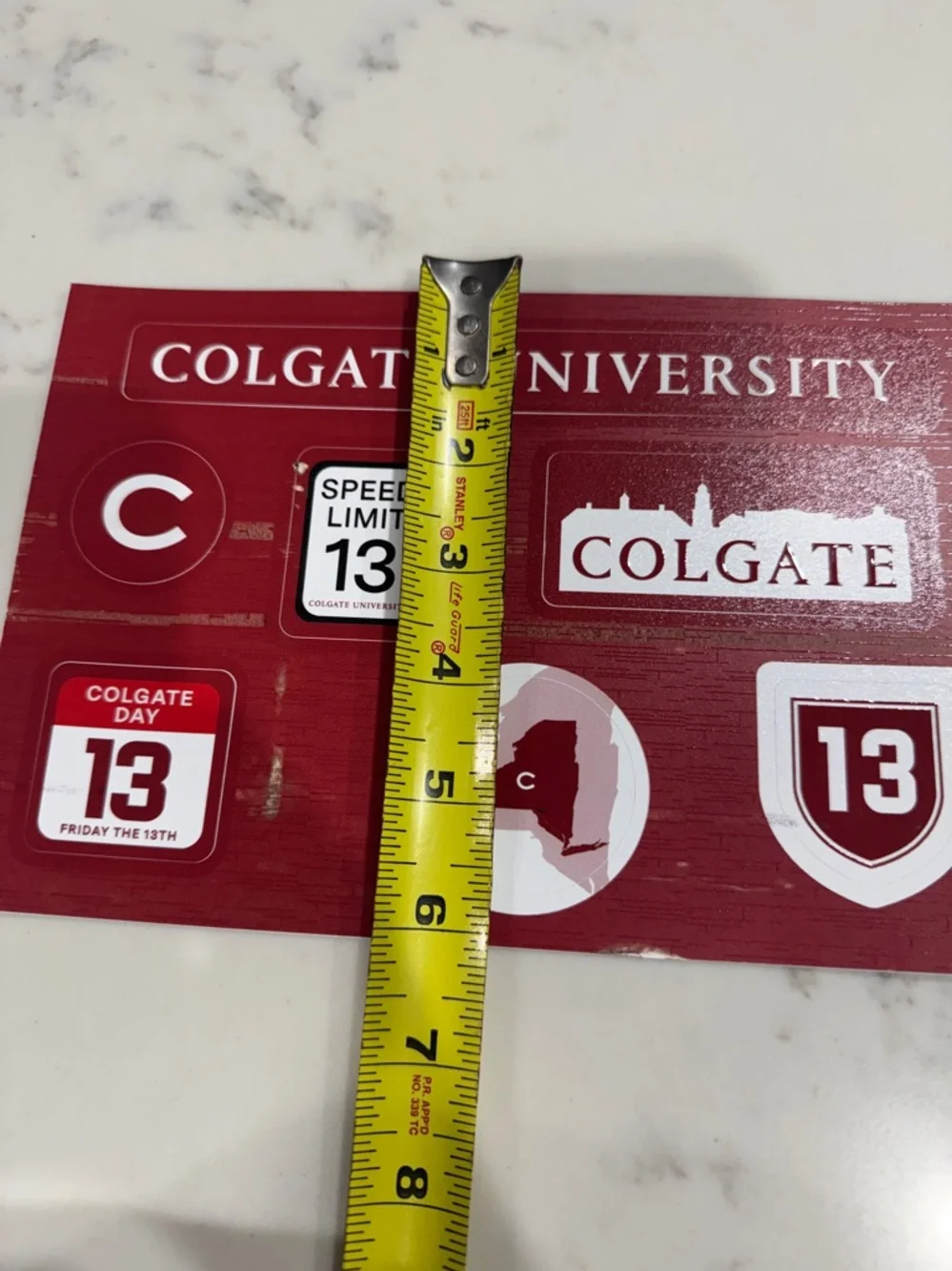 Colgate University Sticker Sheet